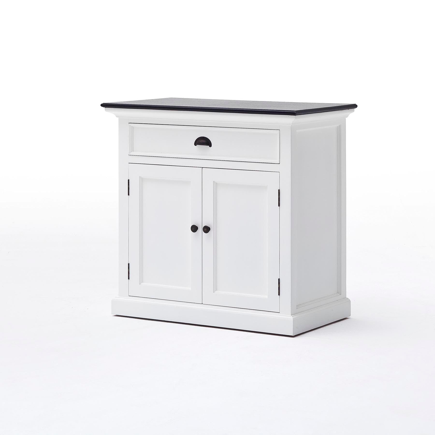 Halifax Contrast Farmhouse White & Black Small Buffet