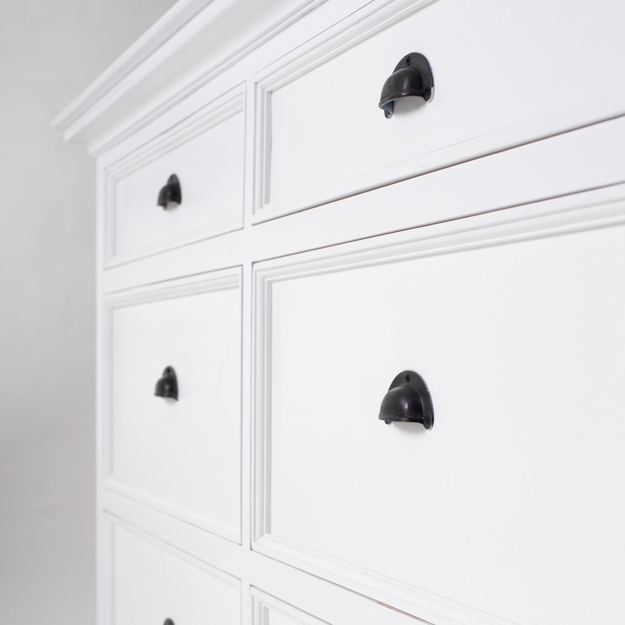 Halifax Coastal White Dresser with 6 Drawers