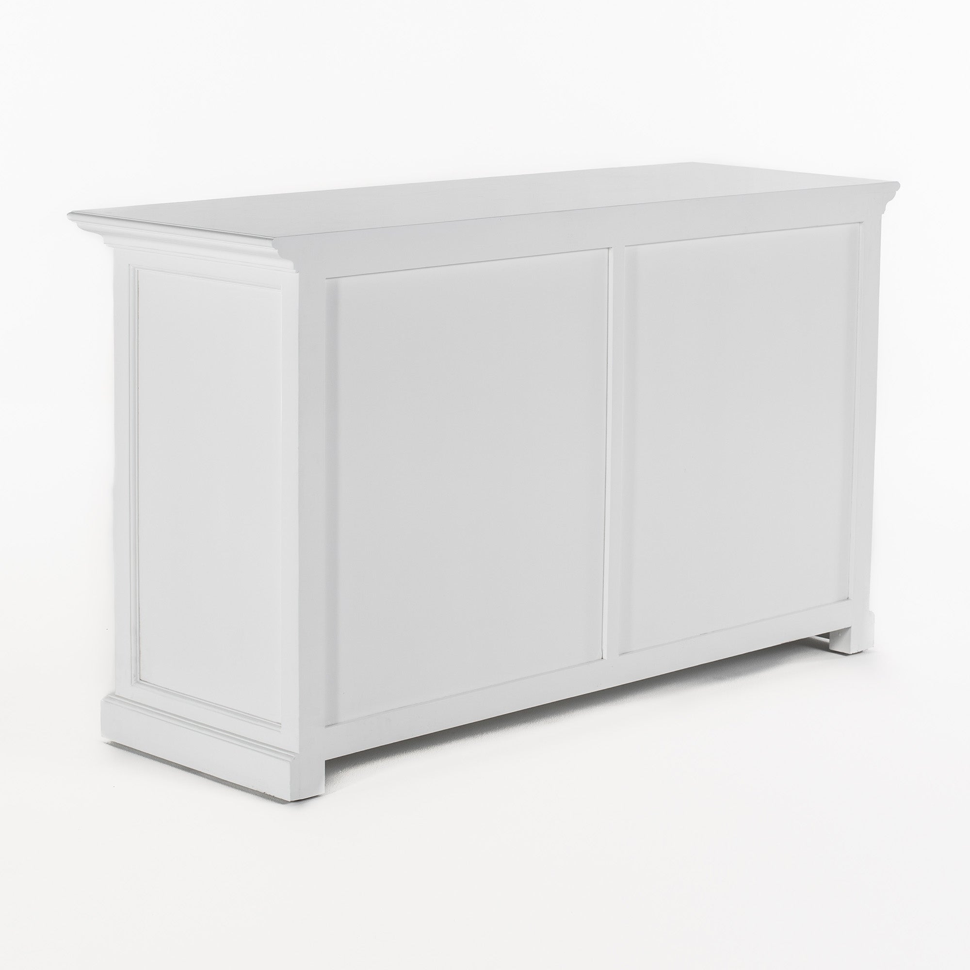 Halifax Coastal White Classic Buffet with Glass Doors 