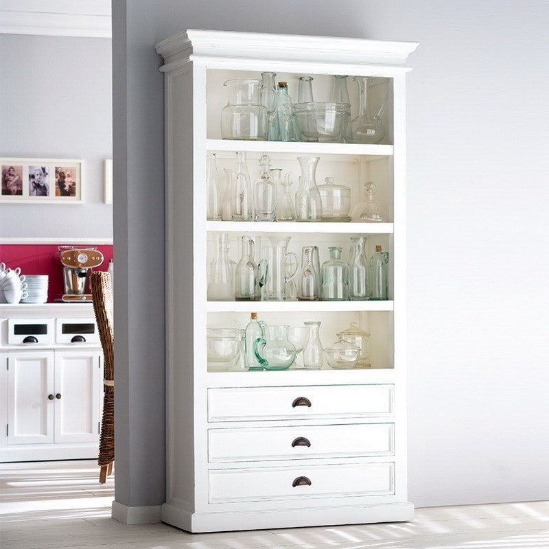 Halifax Coastal White Bookcase