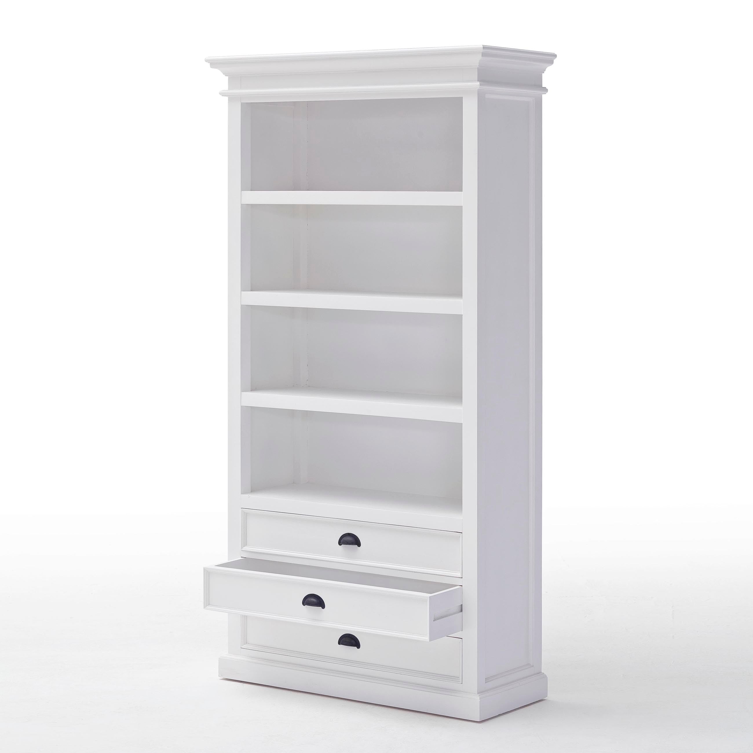 Halifax Coastal White Bookcase