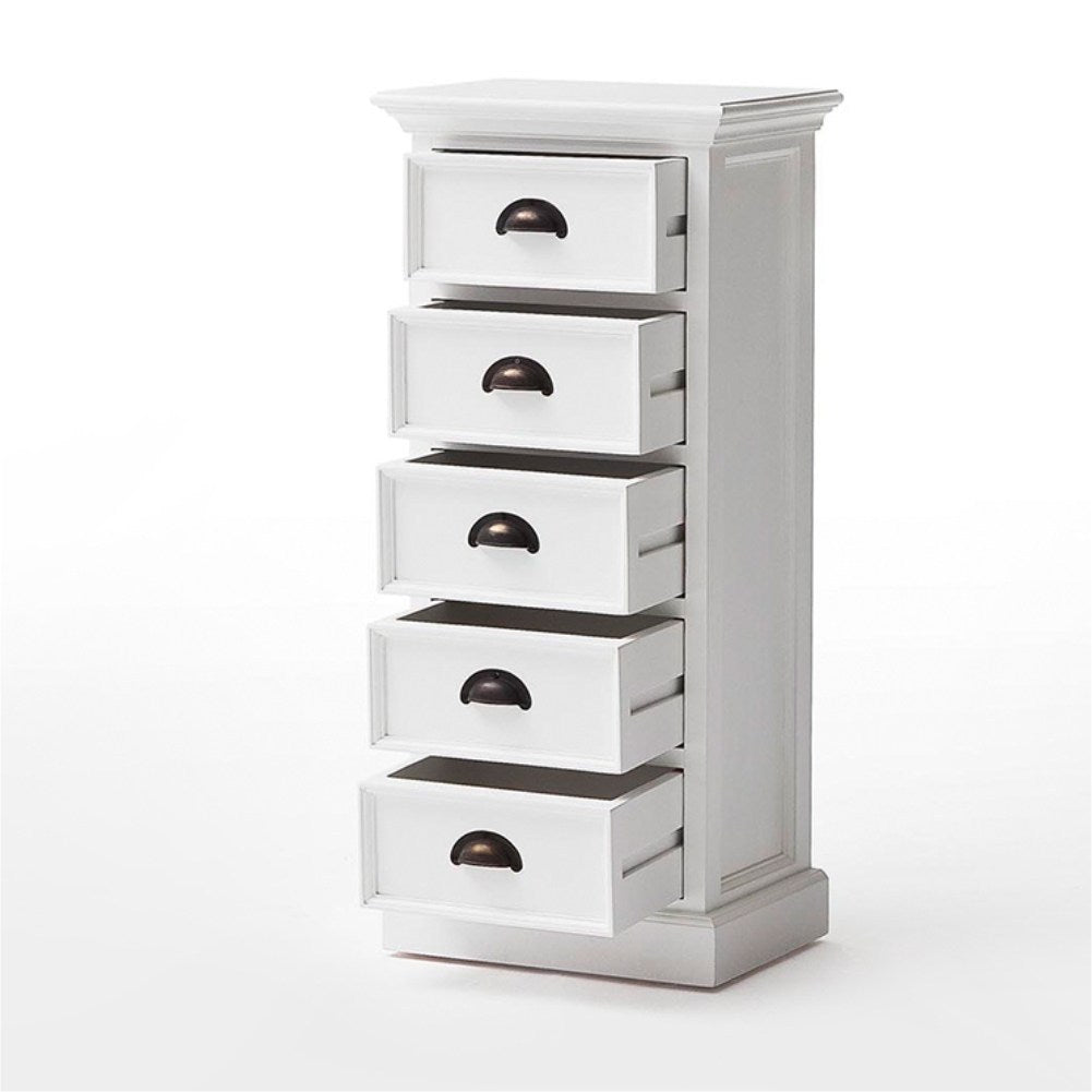 Halifax Coastal White Storage Unit with Drawers