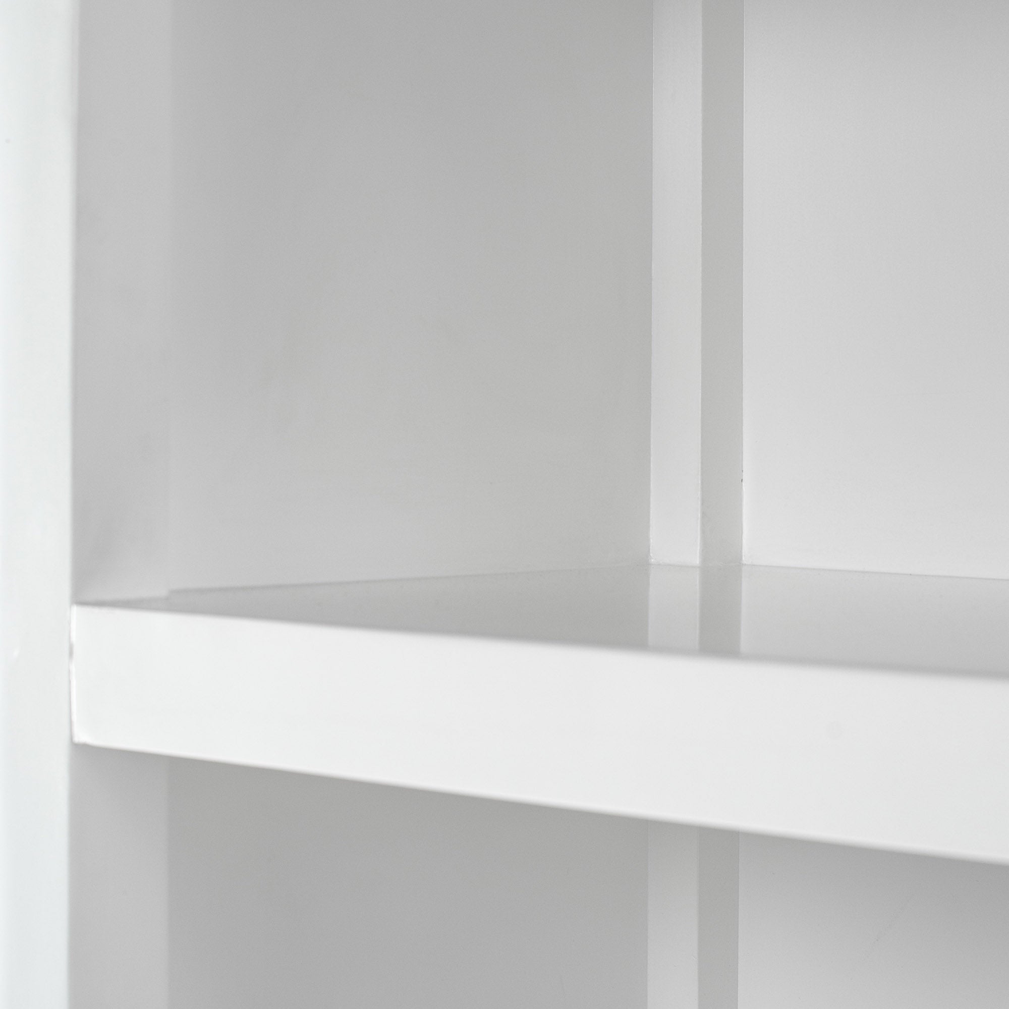 Halifax Coastal White Bookcase with 5 Shelves