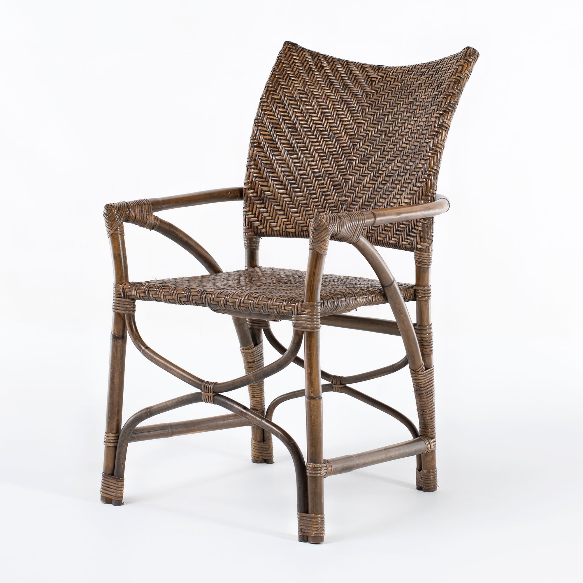 Wickerworks Rustic Handwoven Rattan Countess Chair (Set of 2)