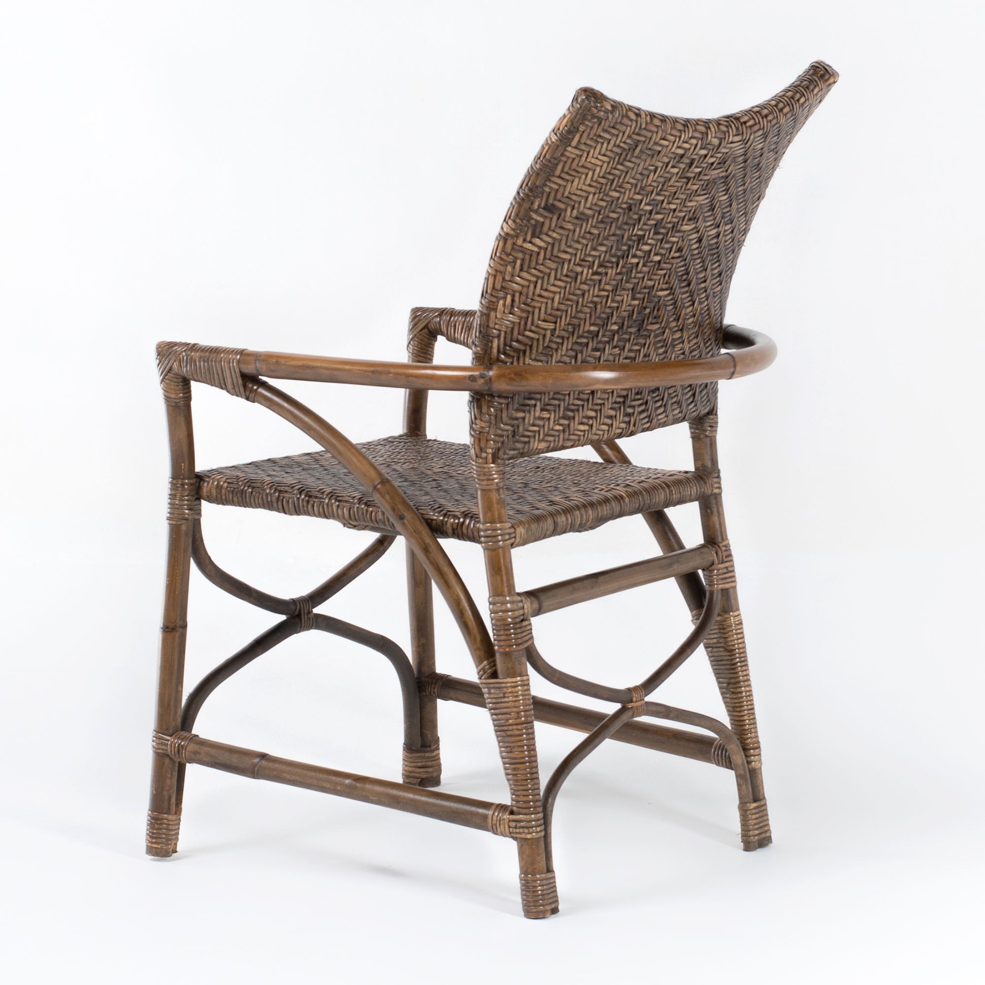 Wickerworks Rustic Handwoven Rattan Countess Chair (Set of 2)