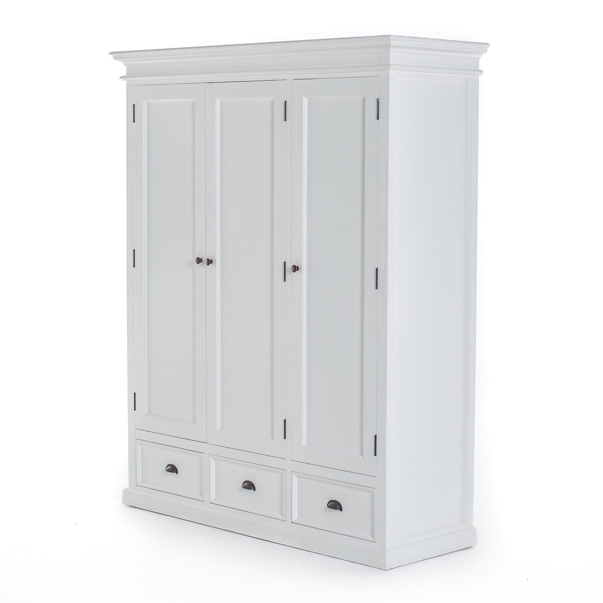 Halifax Coastal White Wardrobe with 3 Doors